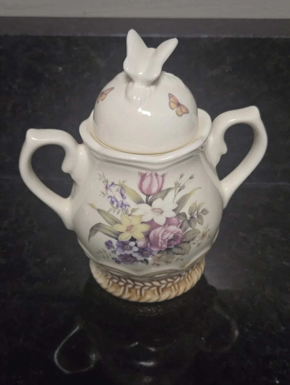 Vintage Cracker & Barrel Teapot Set Creamer and Sugar Bowl